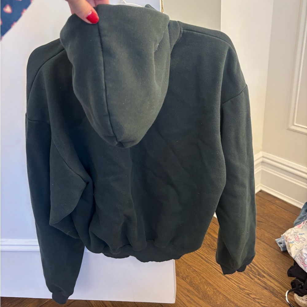 SKIMS Dark Green Oversized Hoodie - Picture 2 of 4